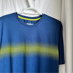 FILA Men’s Shortsleeve Breatheable T-Shirt Size L Green and Blue